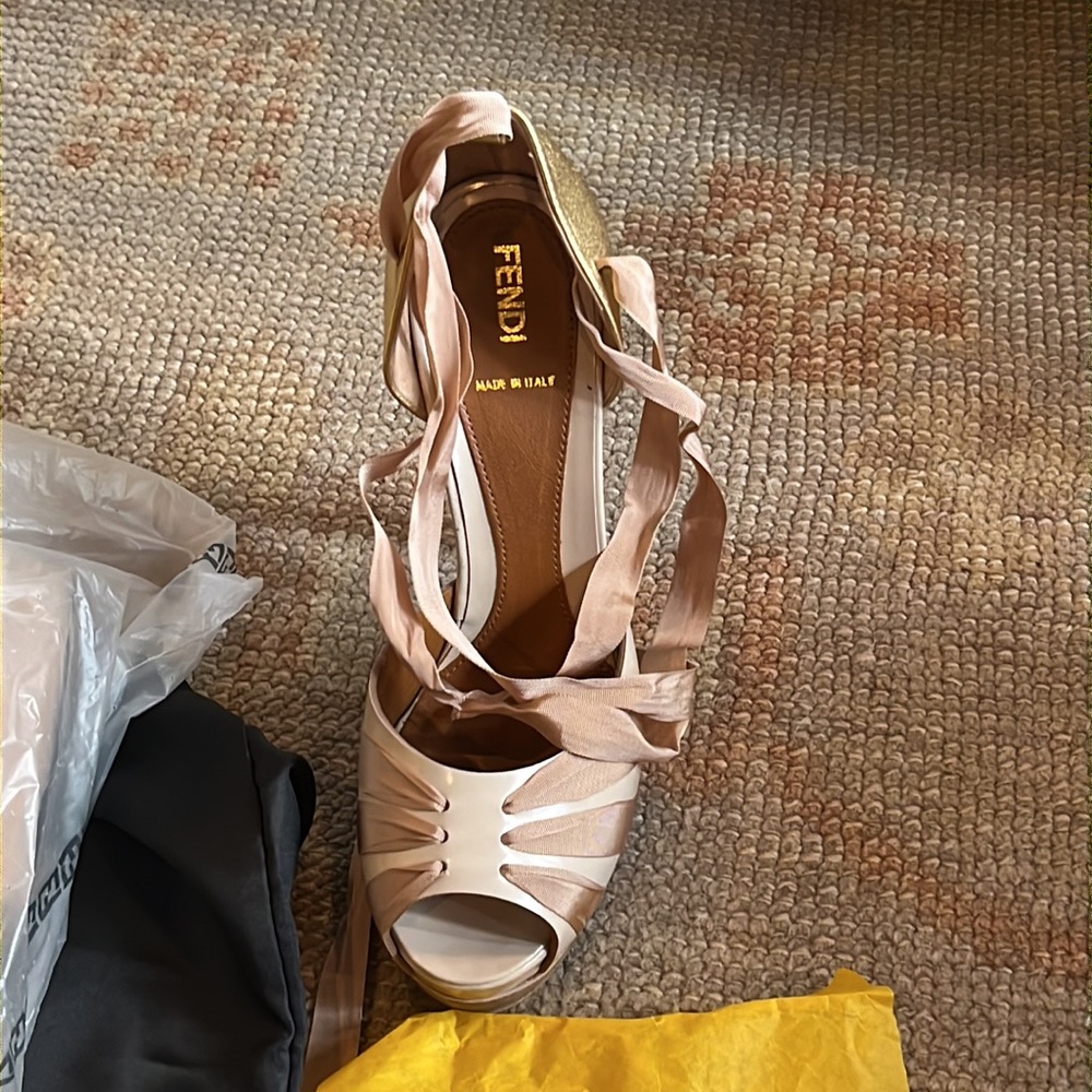 Fendi.  Nutcracker. Off the chain. Gorgeous.  Wore on wedding day.  38.5